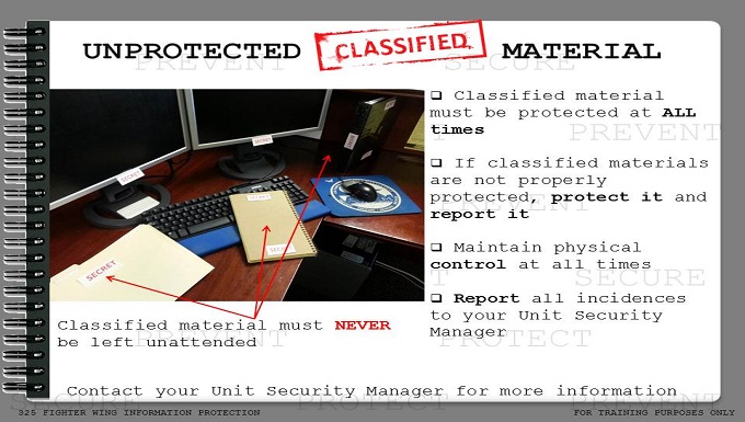 CCRI Protect Classified Material